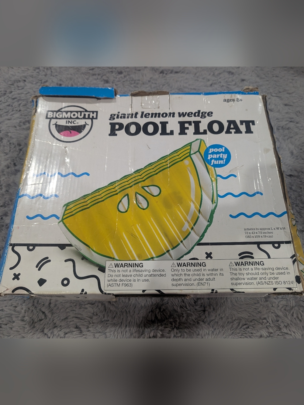 Giant Lemon Wedge Big Mouth Inc. Inflatable Pool Float